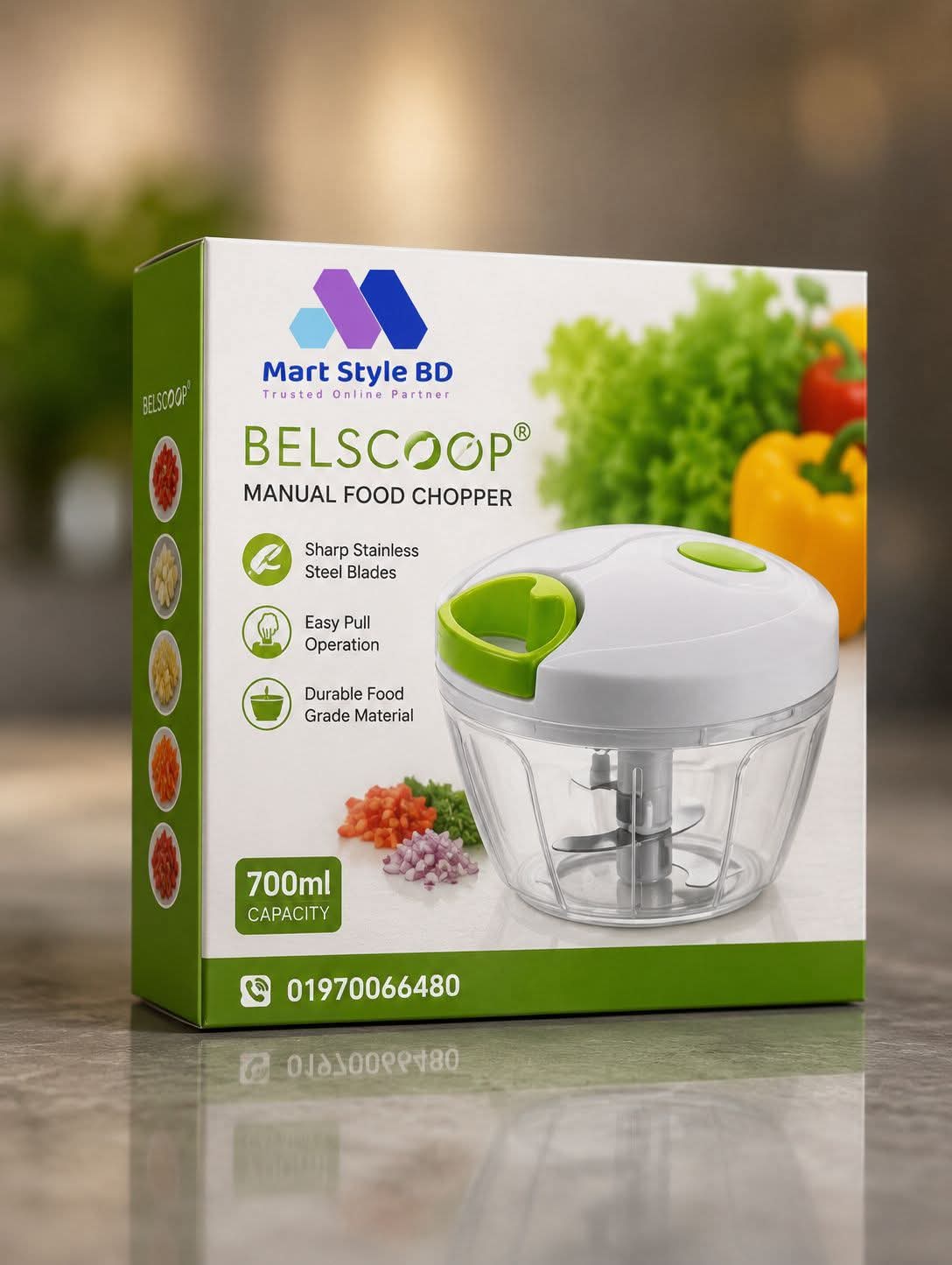 BELSCOOP Manual Food Chopper